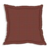Patch Magic Red-Rustic Plaid & Black Lines Fabric Euro Shams 26"X26"