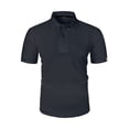 thumbnail image 2 of Dresfit Mens Breeze Shirts Short Sleeve Mesh Polo Shirts 2026 Summer Cooling Lapel Athletic Polo Shirt Breathable Quick Dry Elastic Waist T Shirts M, 2 of 7