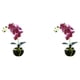 thumbnail image 4 of Wosthever Bonsái de orquídeas artificiales, maceta de Phalaenopsis en maceta, de planta falsa realista para el jardín del hogar, rosa rosa violeta 2piezas, 4 of 6