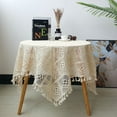 thumbnail image 2 of Handmade Tablecloth Hollow Crochet Tablecloths Lace Doily Cotton Table Doilies for Wedding Praty Home Birthday Kitchen Decoration, 2 of 5