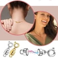 thumbnail image 2 of UOYOTT Silver Gold Magnetic Clasp Hook For DIY Bracelet Necklace FindingB1X0, 2 of 5