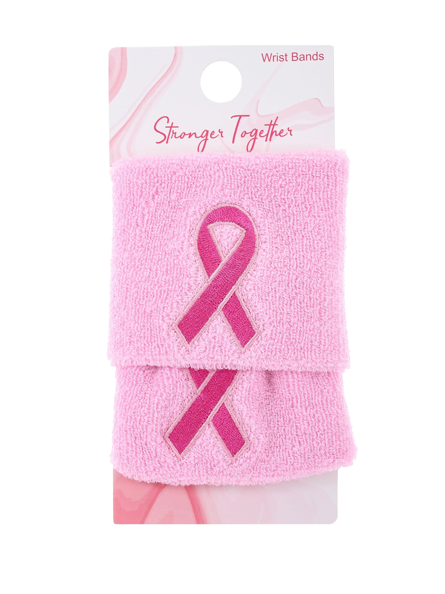 Breast Cancer Awareness Sweat Bands, 2 Pieces, Pink