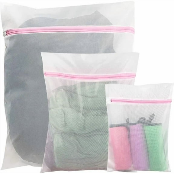 Mesh Laundry Bag For Delicates 3 Pcs Suit For Sorting &Washing Clothes Wash Bag