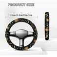 thumbnail image 5 of ZUXONGSY Galaxy Golf Cart Steering Wheel Cover Sun Moon Car Interior Accessories Anti-Slip Club Car Steering Wheel Cover Absorbing Sweat Auto Wheel Cover Gifts for Friends Family, 5 of 7