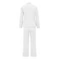 thumbnail image 5 of Busydd Suit Sets for Women Loose Comfy Formal Dress Business 2 Piece Sets for Women Casual Solid Color Blazer Pants Suits M, 5 of 6