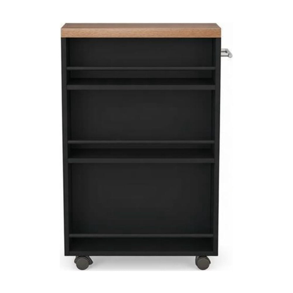 Freestanding Wooden Storage Organizer with Adjustable Shelves, Space-Saving for Living Room, Bedroom, Kitchen, Home Office