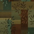 thumbnail image 3 of Mainstays Traditional Leaf Block Multicolor Print Indoor Area Rug, 7' x 10', 3 of 6