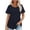 Navy, variant on Patlollav Women Tshirts Under $10, Women's Short Sleeve T Shirts Casual Summer Plain Round Neck Loose Fit Tee Blouse Tops