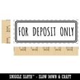 thumbnail image 2 of For Deposit Only Double Border Bank Check Self-Inking Rubber Stamp Ink Stamper for Business Office - Green Ink - Large 2-2/4 Inch, 2 of 7