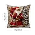 thumbnail image 5 of KFUIRDE Christmas-Printed Cushion Cover 18x18in, 3D Printed Sofa Pillow with Festive Christmas Theme, Decorative Cushion Case for Couch Living Room, Xmas Holiday Home Decor C, 5 of 5