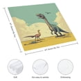 thumbnail image 3 of WERPE Dinosaur Cloth Napkins Polyester Gift Reusable Machine Washable Fabric for Events 2 PCS, 3 of 7