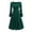 *Green, variant on ClodeEU Women's Elegant Square Neck Long Sleeve Vintage Velvet Midi Dress With Belt,Swing Dress Cocktail Dress Red,Womens Plus M