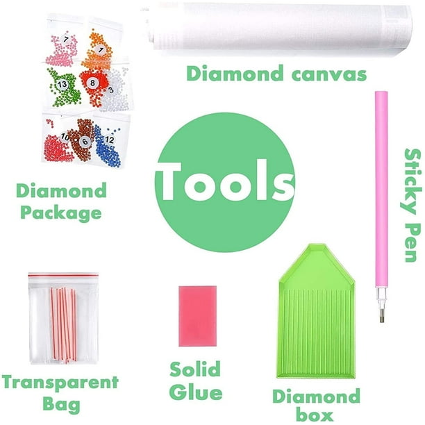 HTOOQ DIY Diamant Peinture Kits pour Adultes Full Drill Lilo