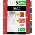 thumbnail image 5 of Five Star Tabbed Dividers, Assorted Colors, 5 Pack (20040), 5 of 8