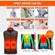 thumbnail image 4 of Chaqueta Térmica Hombre Mujer, Chaleco Térmico Eléctrico con 9 Zonas, 3 Temperaturas Ajustables Calefacción Chaqueta Térmica Ligera De Invierno Para Motocicleta Caza Senderismo Esquí (Sin Batería) esquí esquí Gafas de esquí, 4 of 5
