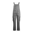 thumbnail image 5 of VNKIDY Men's Casual Pants Autumn Winter Multiple Pocket Cargo Overalls Loose Fit Solid Color Denim Bib Pants With Adjustable Strapss For Daily Outdoor Activities Stylish Pants, 5 of 5
