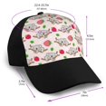 thumbnail image 2 of Naloa Cartoon Koala Bear Adult adjustable Print Baseball Hat, Patchwork curved brim baseball capfor Men and Women, One Size, 2 of 5