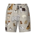 thumbnail image 4 of Lsque Mens Swim Trunks Dog Animal Pattern - Bathing Suit Compression Liner - Beach Swim Shorts Swimwear - (S-3XL) - Stretch Quick Dry -Large, 4 of 9
