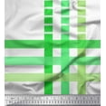 thumbnail image 2 of Soimoi Green Satin Silk Fabric Window Pane Check Fabric Prints By Yard 42 Inch Wide, 2 of 3