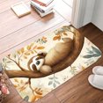 thumbnail image 5 of 1pc Sloth on a Branch Absorbent Non-Slip Bathroom Thickened Flannel Rug Decor,Soft,Quick Drying,Suitable For Indoor/outdoor Use,Bathrooms,Bedrooms,Kitchens,Terrace,Laundry Rooms,16"x24", 5 of 9