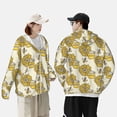 thumbnail image 5 of Picia Cartoon Honey Pot Bee Sunflower Women's Men's UPF 50+ Sun Protection Hoodie Shirt Long Sleeve SPF Fishing Outdoor UV Hiking Lightweight Shirts-Small, 5 of 9