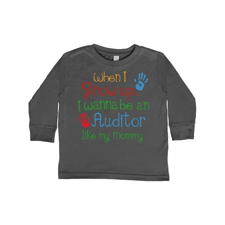 

Inktastic Auditor Like Mommy Gift Toddler Boy or Toddler Girl Long Sleeve T-Shirt