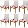 thumbnail image 2 of Kdxio Chair Seat Covers Ladybugs And Flower Print Chair Covers for Dining Room Square Washable Chair Protector Seat(Six Piece), 2 of 7