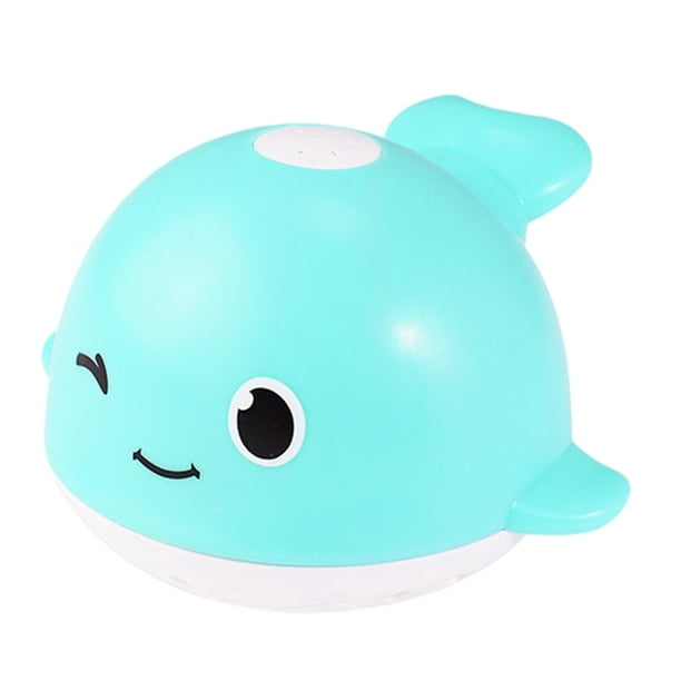 Juguete de para bebé, con , aspersor de ballena, brillo de inducción 2 en un, juguete automático para bañera, para piscina, para el azul