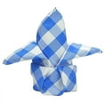 thumbnail image 3 of Balsa Circle 20 Pieces 15" x 15" Blue White Gingham Checkered Polyester Napkins, 3 of 4