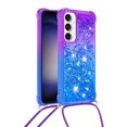 thumbnail image 2 of Funda para Samsung Galaxy S23 FE 5G Brillantina Líquida Divertida Reluciente y con Cristales en Movimiento Cuerpo Cruzado con Cordón Ajustable, 2 of 5
