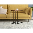 thumbnail image 3 of Safdie & Co. 20"L C-Shape Black Metal Legs Accent Table in Brown Reclaimed Wood, 3 of 4
