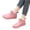 Pink, variant on Women's Waterproof Ankle Rain Boots, Slip-On Rubber Shoes for Outdoor and Daily Wear