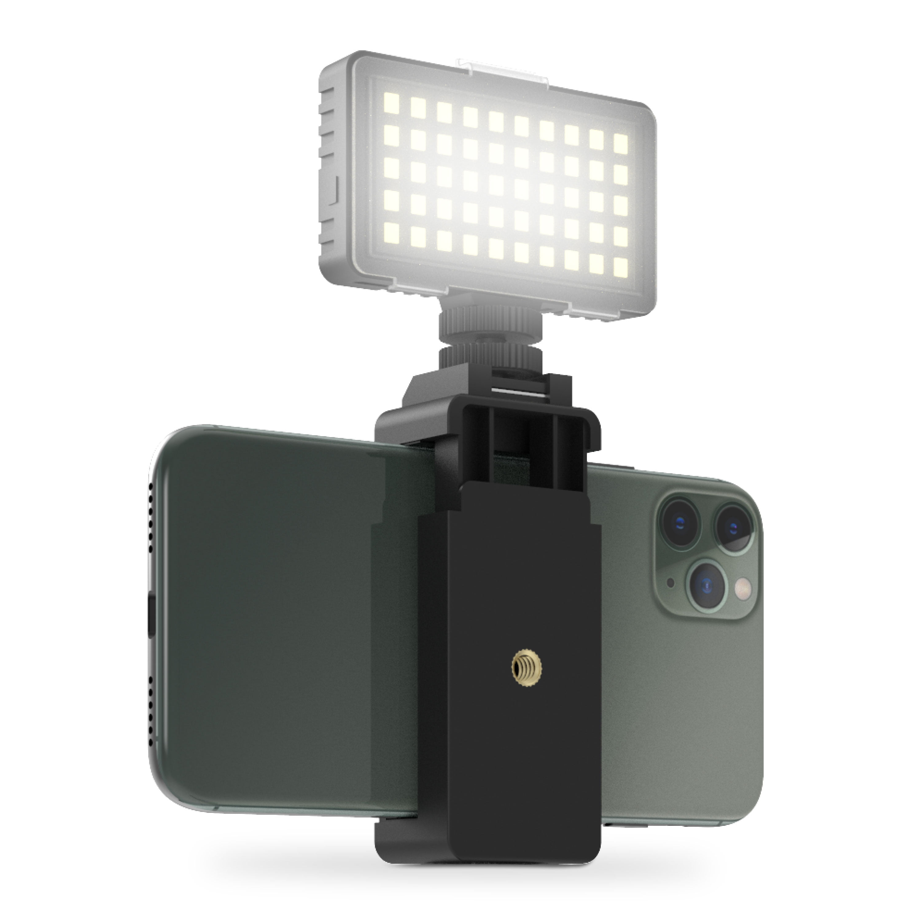 Bower 50 LED Photo/Video Light with Phone Mount Holder; Black