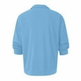 thumbnail image 3 of Fabrcox Slim Fit Polo Shirts for Men Long Sleeve Collared T Shirts with Pocket Casual Fashion Pullover Basic Polo Shirts,Blue M, 3 of 5