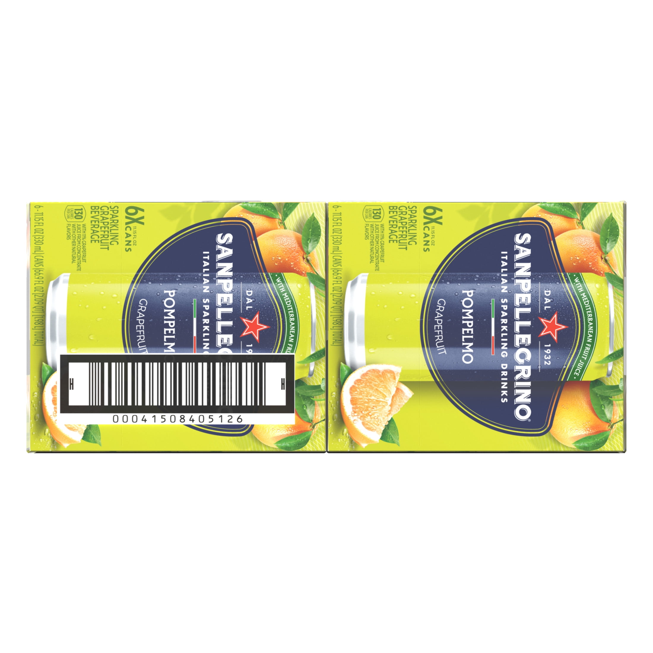 SanPellegrino Soda Italiana Sparkling Grapefruit, 24 Pack Cans