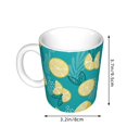 thumbnail image 2 of Disketp Lemon Blue Large Coffee Mug with Handle Tea Cup Novelty Coffee Cup for Men Women Office Work, 2 of 6