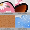 thumbnail image 2 of Flowers Floral Daisy Kitchen Mat Set of 2, Non-Slip Kitchen Rug for Floor, Waterproof Sink Carpet for Home, Office, Laundry, 2 of 6