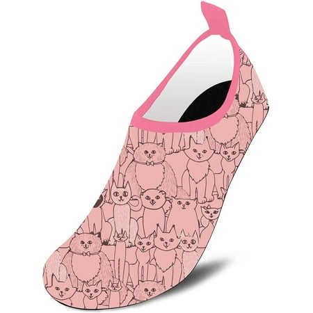 

Blue Dog Paw Print Toddler Little Kid Water Shoes Quick Dry Non-Slip Barefoot Sports Shoes Aqua Socks for Boys Girls