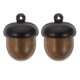thumbnail image 1 of EeaseMX 2 adornos decorativos de bellota, collares de bellota de madera, delicados colgantes de bellota., 1 of 8