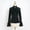 Black loose fit long sleeve blouse a1, variant on Loose Fit Long Sleeve Blouse for Women, Collared Ruffle Gothic Top, Elegant Basic Solid Shirt for Party Night Out Club Daily Wear, White 2XL