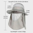thumbnail image 3 of Fgnfyis Men and Women Summer Sun Hat Wide Brim Outdoor Foldable Ponytail Bucket Cap for Beach Fishing Winter Hats for Men Pink, 3 of 4