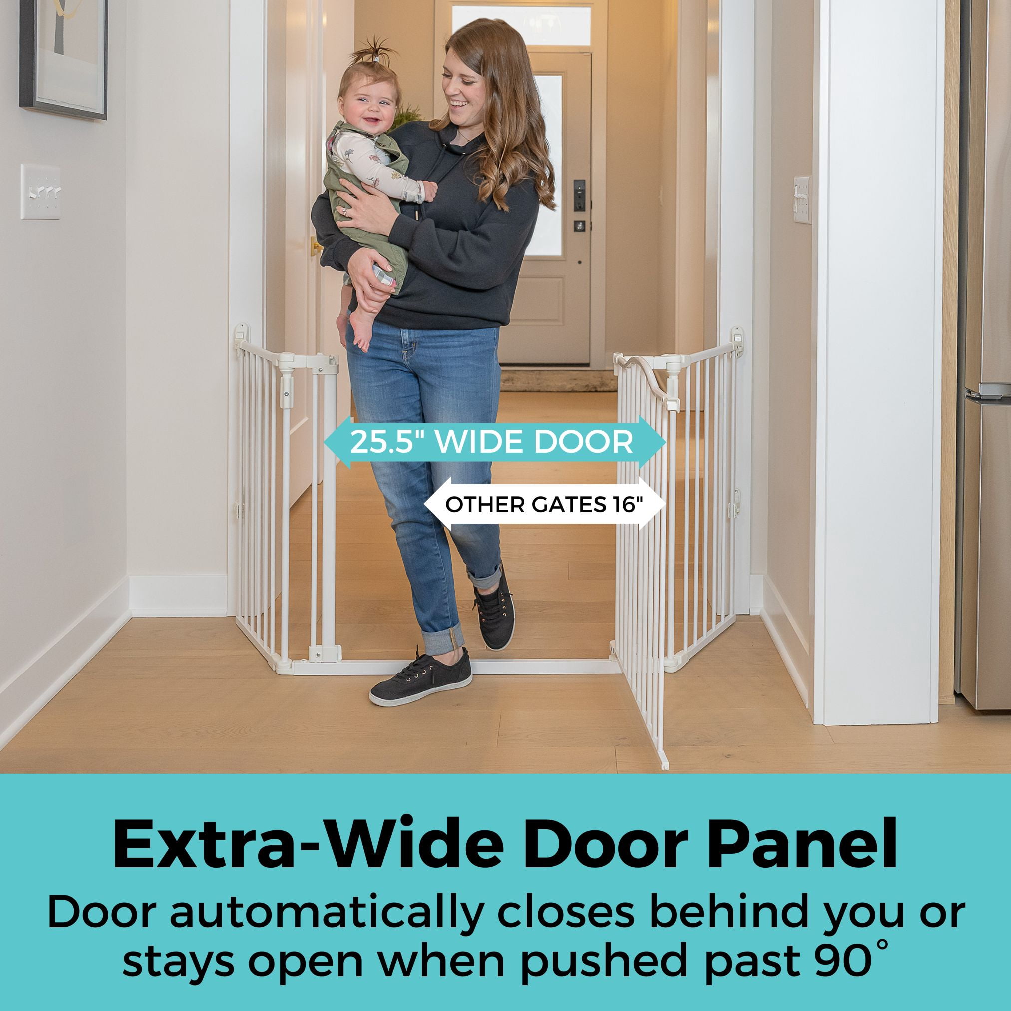 Deluxe Decor Universal Fit Gate - White