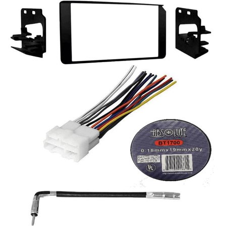 Absolute Package1 Car Stereo Installation Kit Compatible with Cadillac 1999 – 2000 Escalade In-Dash Mounting Kit Antenna Harness for Double Din Radio Receivers