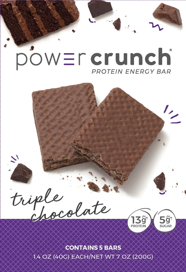 Power Crunch Wafer 13g Protein Energy Bar Triple Chocolate 5pk Brickseek 9745