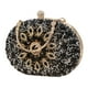 thumbnail image 4 of Bolso de noche para mujer, bolso de boda, bolso de mano pequeño elegante con cuentas de diamantes de imitación, carteras negro, 4 of 9