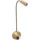 thumbnail image 1 of Flexible Gooseneck LED Reading Light, 1W Wall Mounted Lamp for Bedside and Desk, Gold Finish, 1 of 5