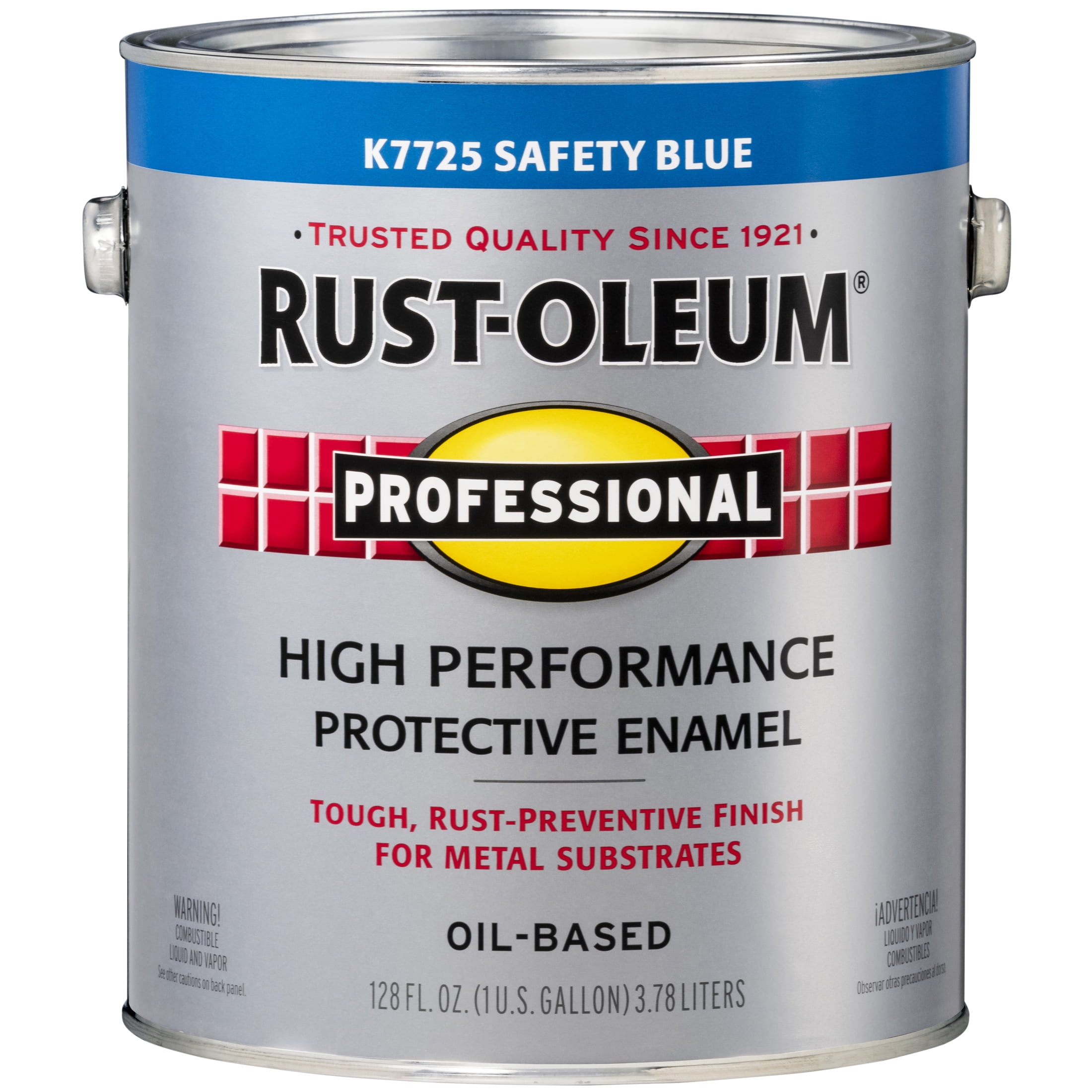 2 Pack, Safety Blue ( 400 Voc), Rust-Oleum Professional High Performance Gloss Protective Enamel Paint- Gallon