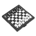 thumbnail image 1 of Juego De Ajedrez, Juego De Ajedrez Magnético Mini Tablero De Juego De Menos De 10 € Para La Fiesta De Actividades Familiares Portátil De Plástico Plegable Tablero De Ajedrez, 1 of 7
