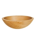 thumbnail image 2 of Solid Sugar Maple Wooden Bowl, Hand Turned Salad Bowl #1 Quality, 10 x 3 Inches, Serves 1-2, 2 of 7