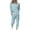 Light Blue, variant on Scyoekwg Womens 2 Piece Outfits Sweatsuit Crewneck Long Sleeve Tops Elastic Waist Jogger Pants Workout Outfits Fall Outfits Solid Color Casual Fashion Loose Sweatsuits (Yellow,L)